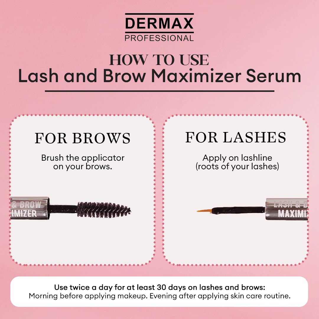 DERMAX Lash and Brow Maximizer Serum 3.5ml each