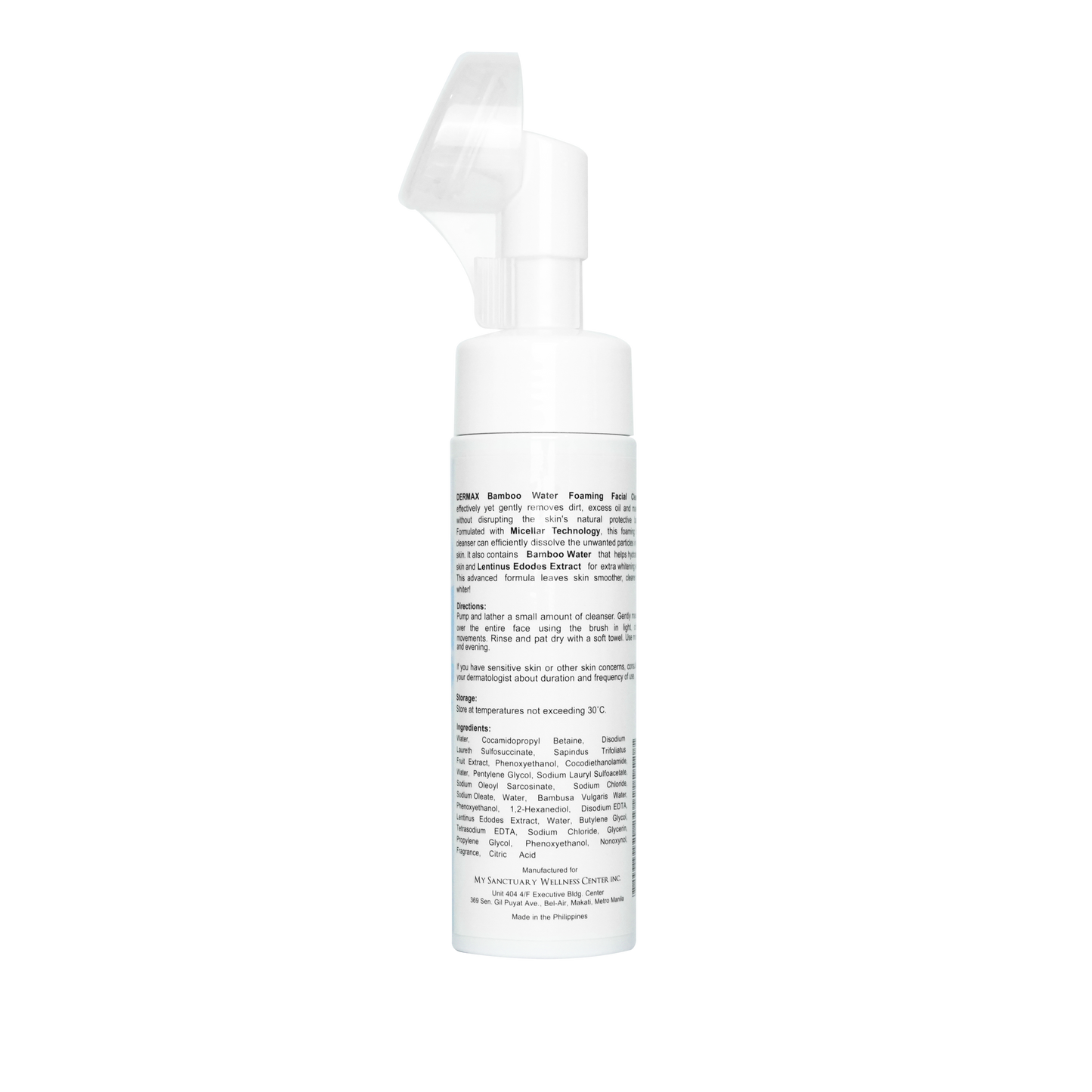 DERMAXPro Bamboo Water Foaming Facial Cleanser 200mL